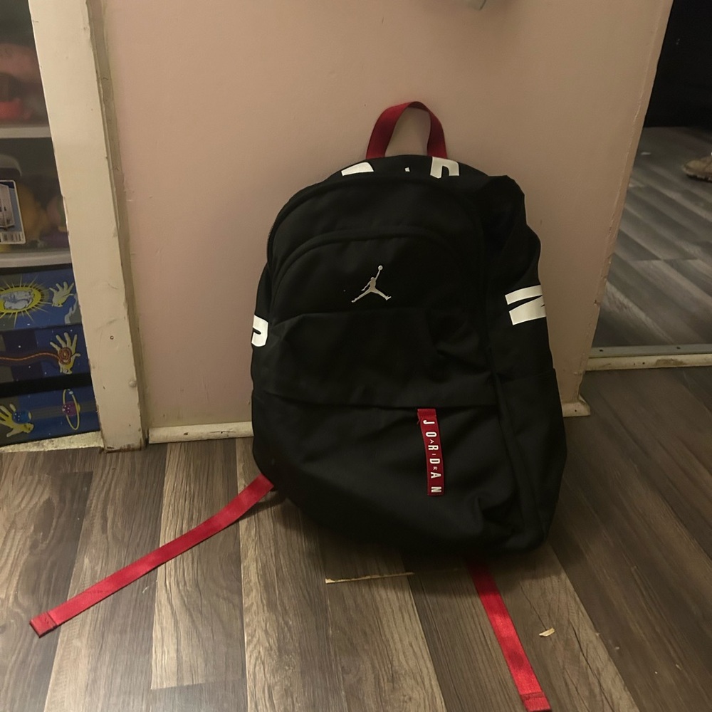 Jordan Black and Red Men's Backpack